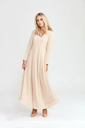 Beige Roses Dress