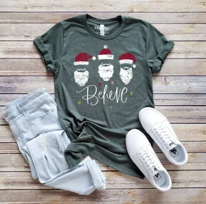 BELIEVE SANTAS TEE