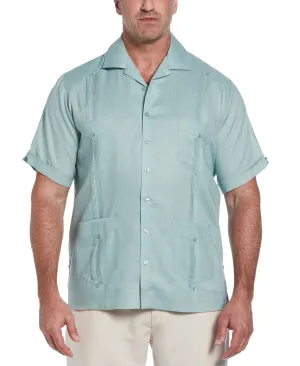 Big & Tall 100% Linen Classic Guayabera Shirt - Short Sleeve