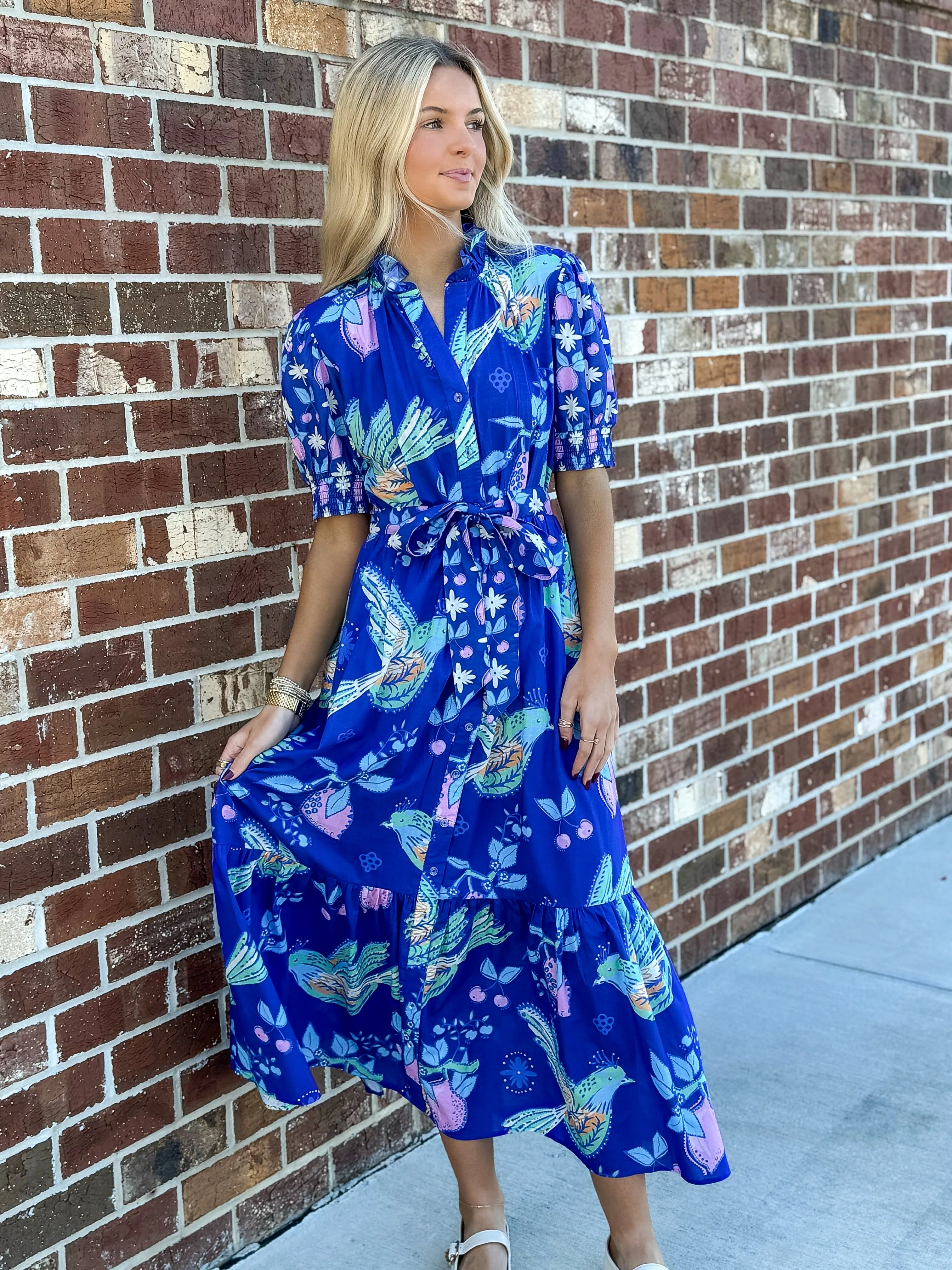 Birdie Dress (Indigo Songbird)