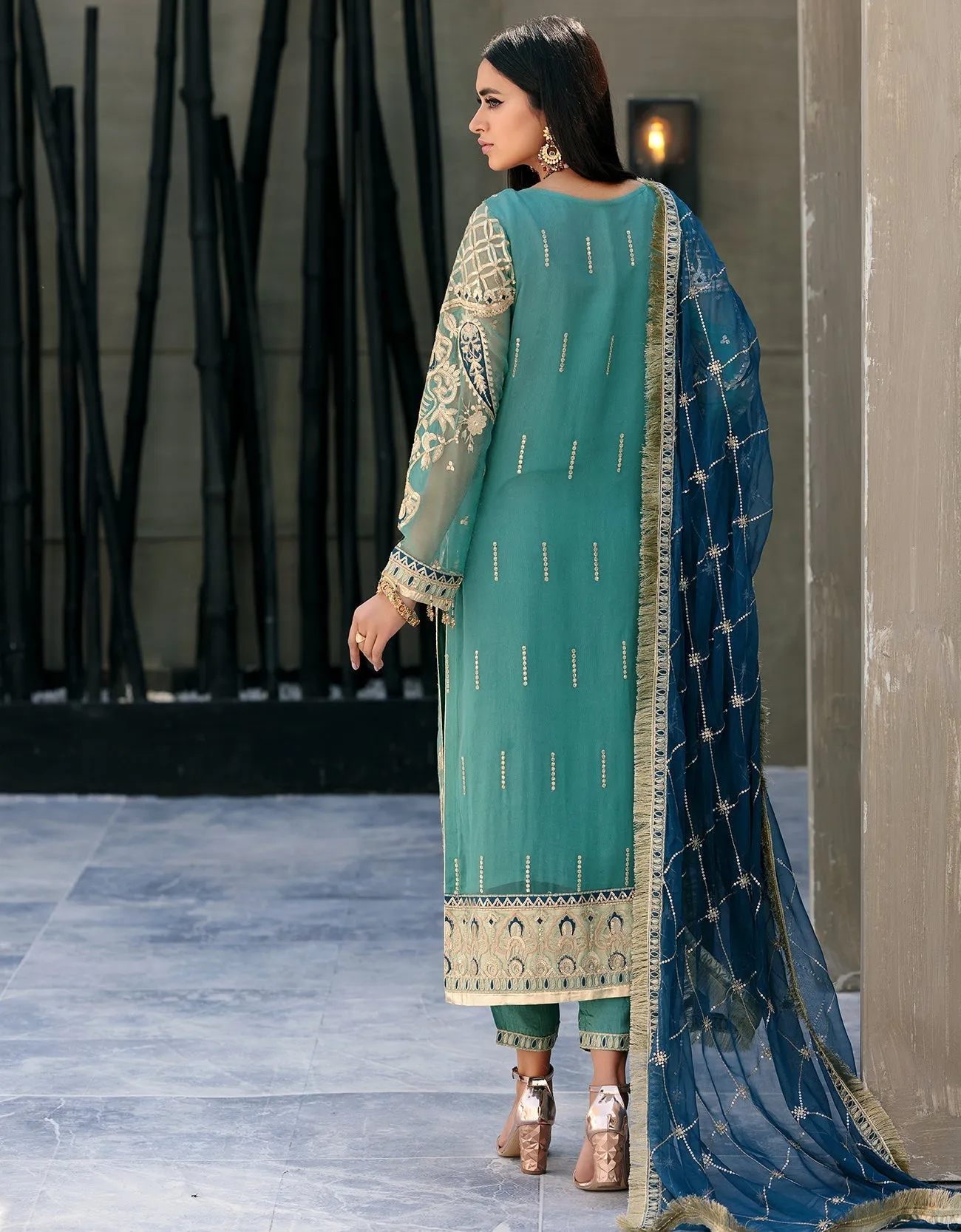 BL-402 - Emaan Adeel Belle Robe Luxury Chiffon Collection 2022 Vol-4