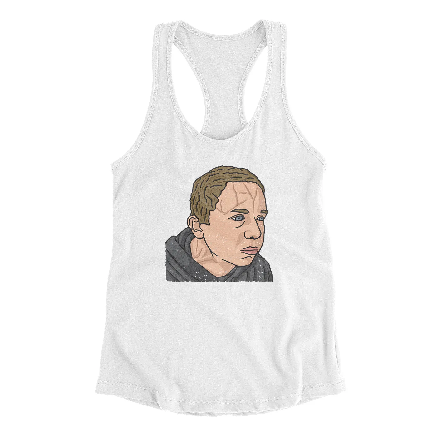 Bulging Forehead Vein Guy Meme Funny Women's Racerback Tank