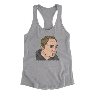 Bulging Forehead Vein Guy Meme Funny Women's Racerback Tank