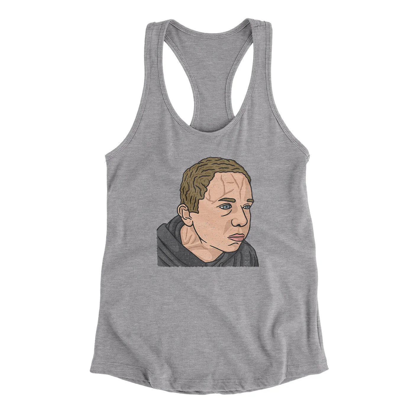 Bulging Forehead Vein Guy Meme Funny Women's Racerback Tank