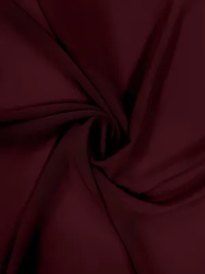 Burgundy Chiffon Fabric By The 1/2 Yard