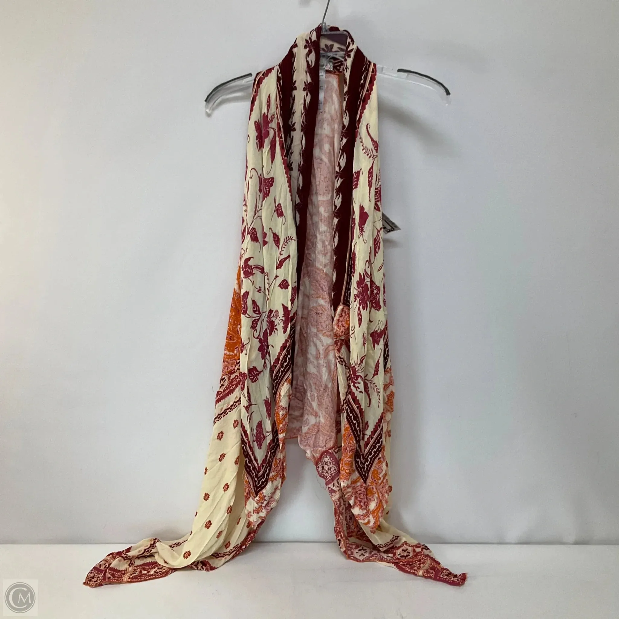 Cardigan By Free People In Floral Print, Size: Osfm