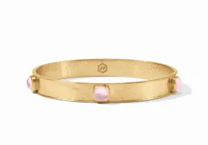 Catalina Stone Bangle - Iridescent Rose - Small