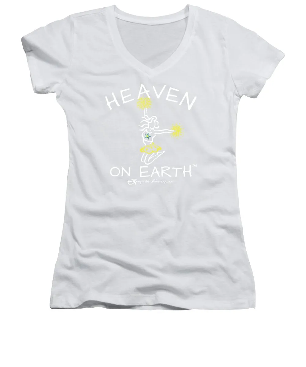 Cheerleading Heaven On Earth - Women's V-Neck