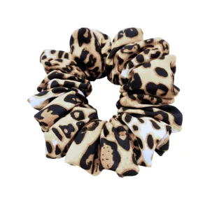 Cheetah Chiffon Scrunchie