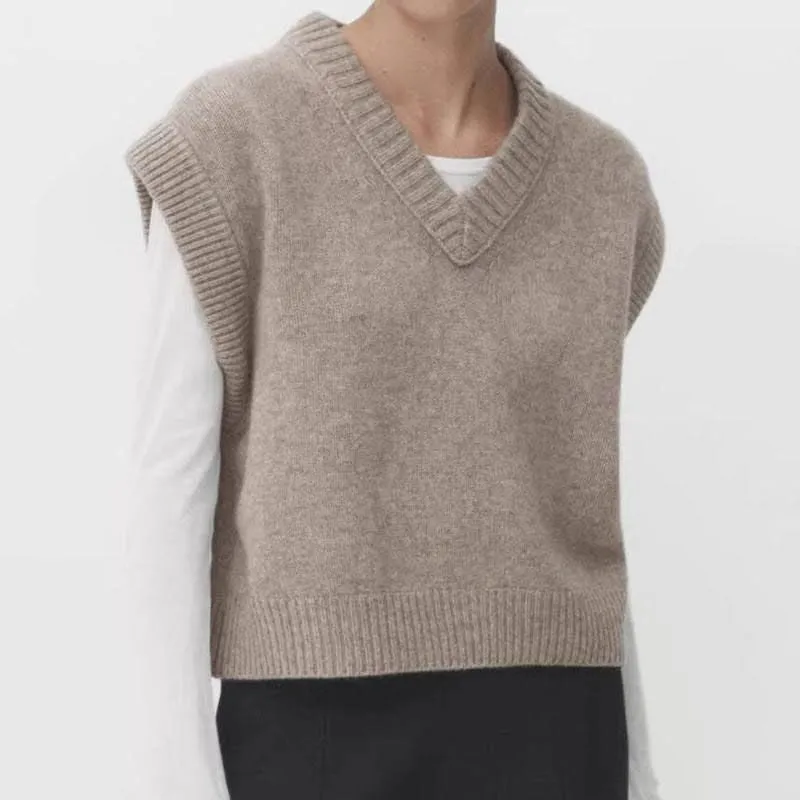 Chic Autumn/Winter Women's Soft Knitted V-Neck Vest