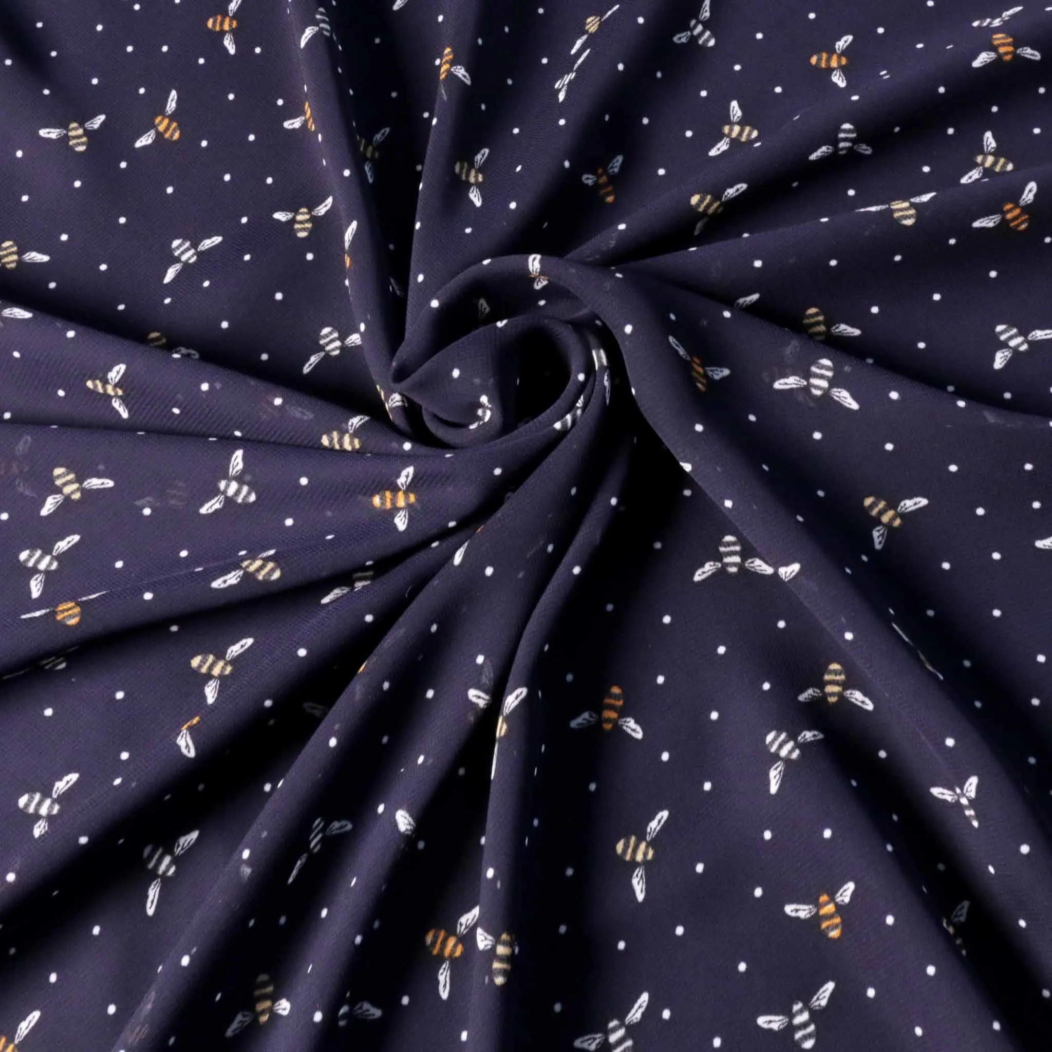 Chiffon Fabric - Navy blue