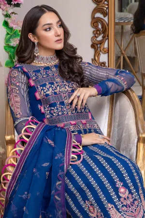 CHM-03 | Charizma Chimmer Chiffon Collection 2022 Vol 1 | Unstitched Embroidered Chiffon Suits