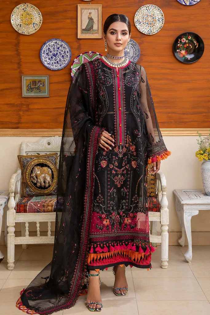 CHM-07 | Charizma Chimmer Chiffon Collection 2022 Vol 1 | Unstitched Embroidered Chiffon Suits