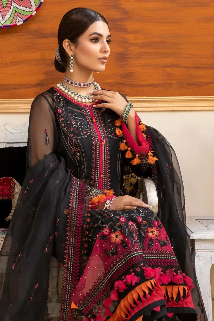 CHM-07 | Charizma Chimmer Chiffon Collection 2022 Vol 1 | Unstitched Embroidered Chiffon Suits
