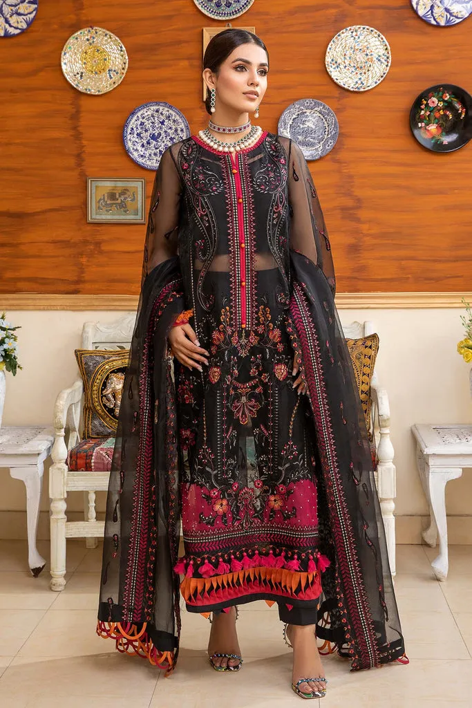 CHM-07 | Charizma Chimmer Chiffon Collection 2022 Vol 1 | Unstitched Embroidered Chiffon Suits
