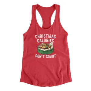 Christmas Calories Don’t Count Women's Racerback Tank
