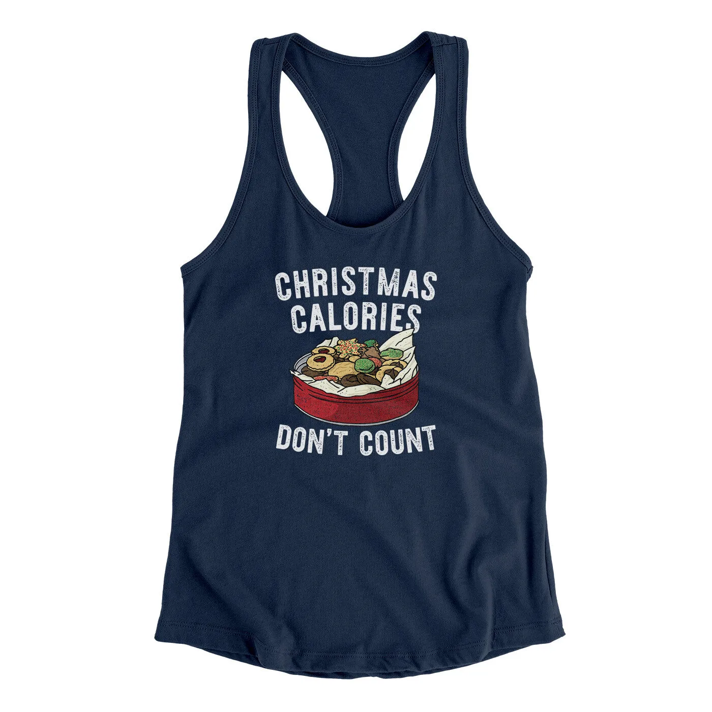 Christmas Calories Don’t Count Women's Racerback Tank