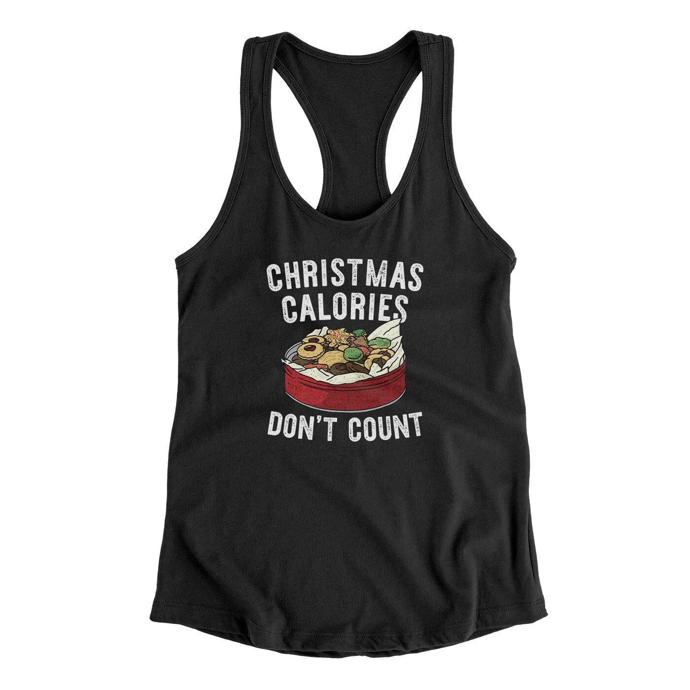 Christmas Calories Don’t Count Women's Racerback Tank