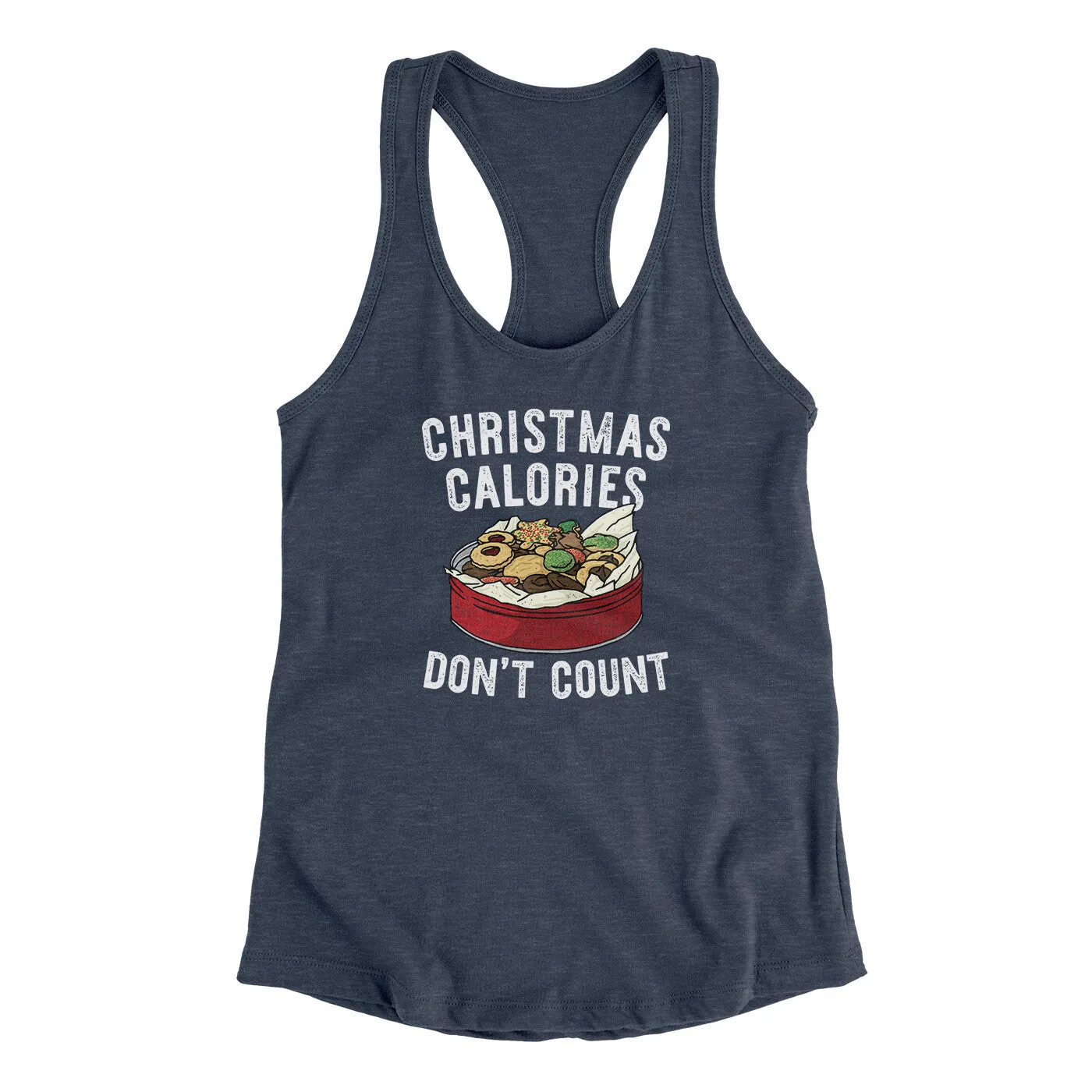 Christmas Calories Don’t Count Women's Racerback Tank