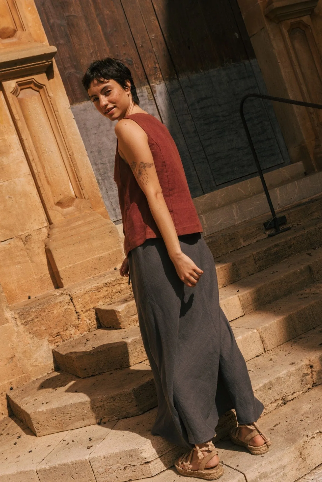 Ciara Linen Slip Skirt | Multiple Colours