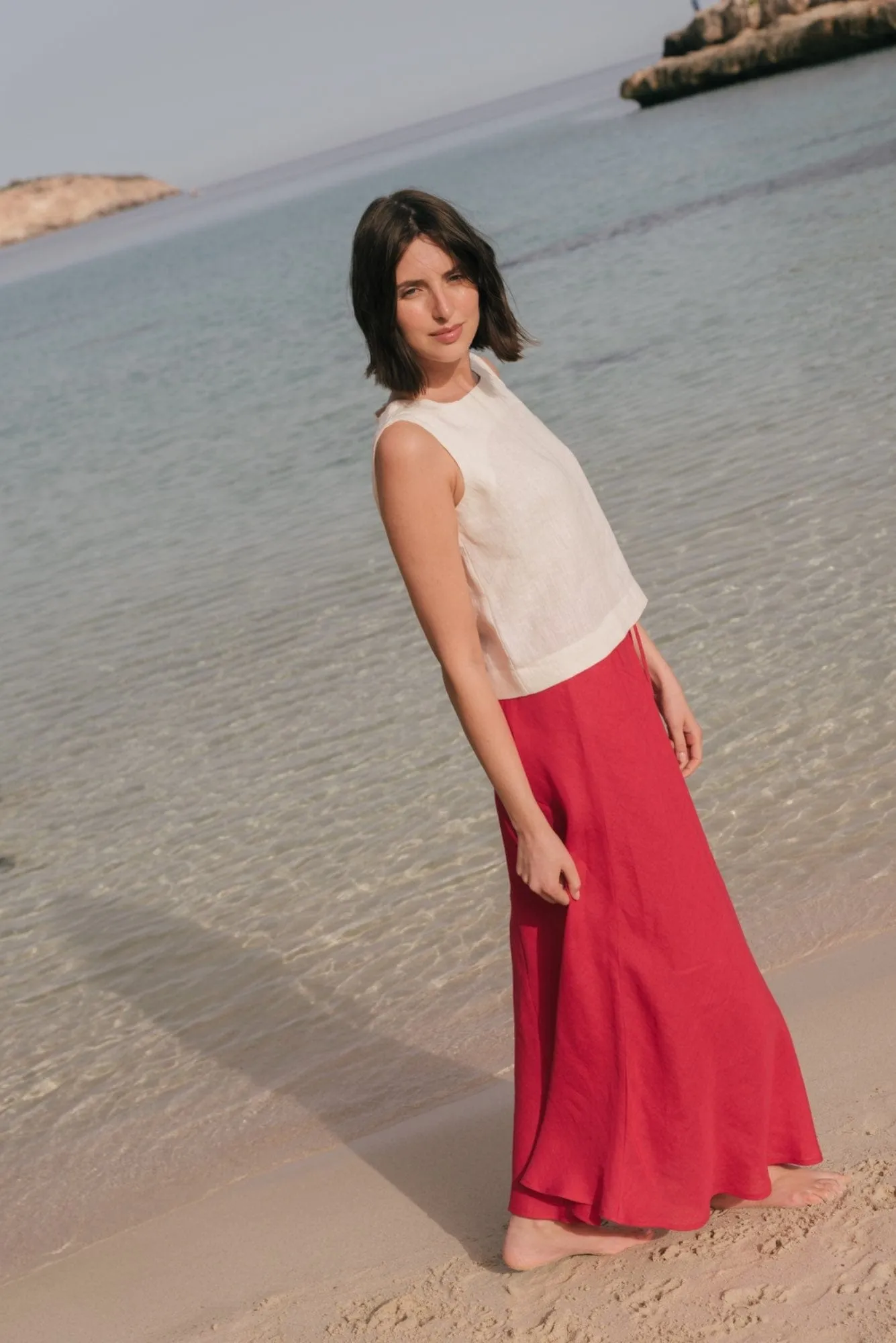 Ciara Linen Slip Skirt | Multiple Colours