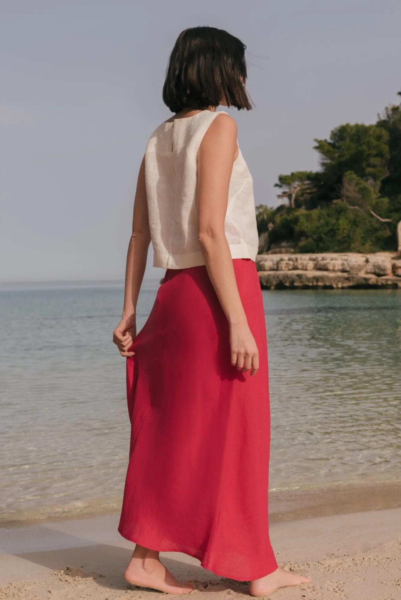 Ciara Linen Slip Skirt | Multiple Colours