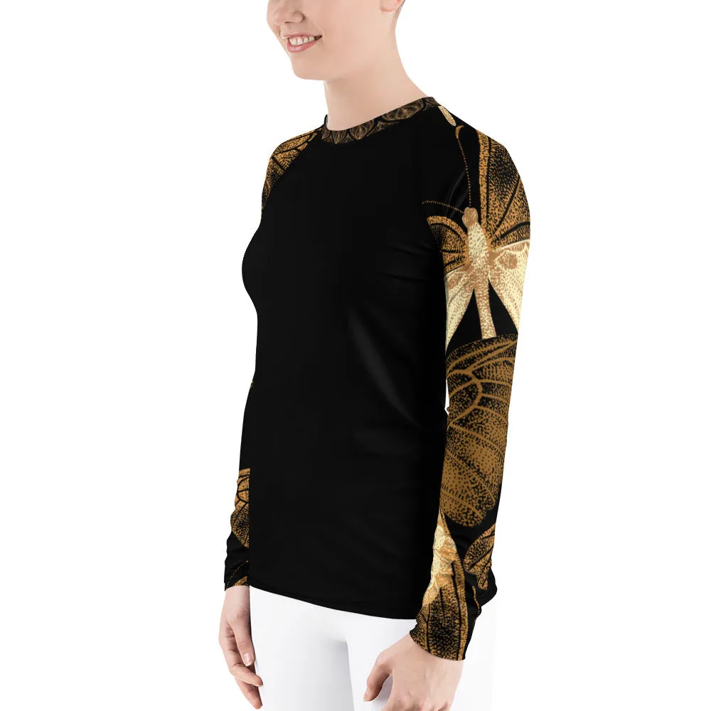 Copper Butterflies - Women's Rash Guard