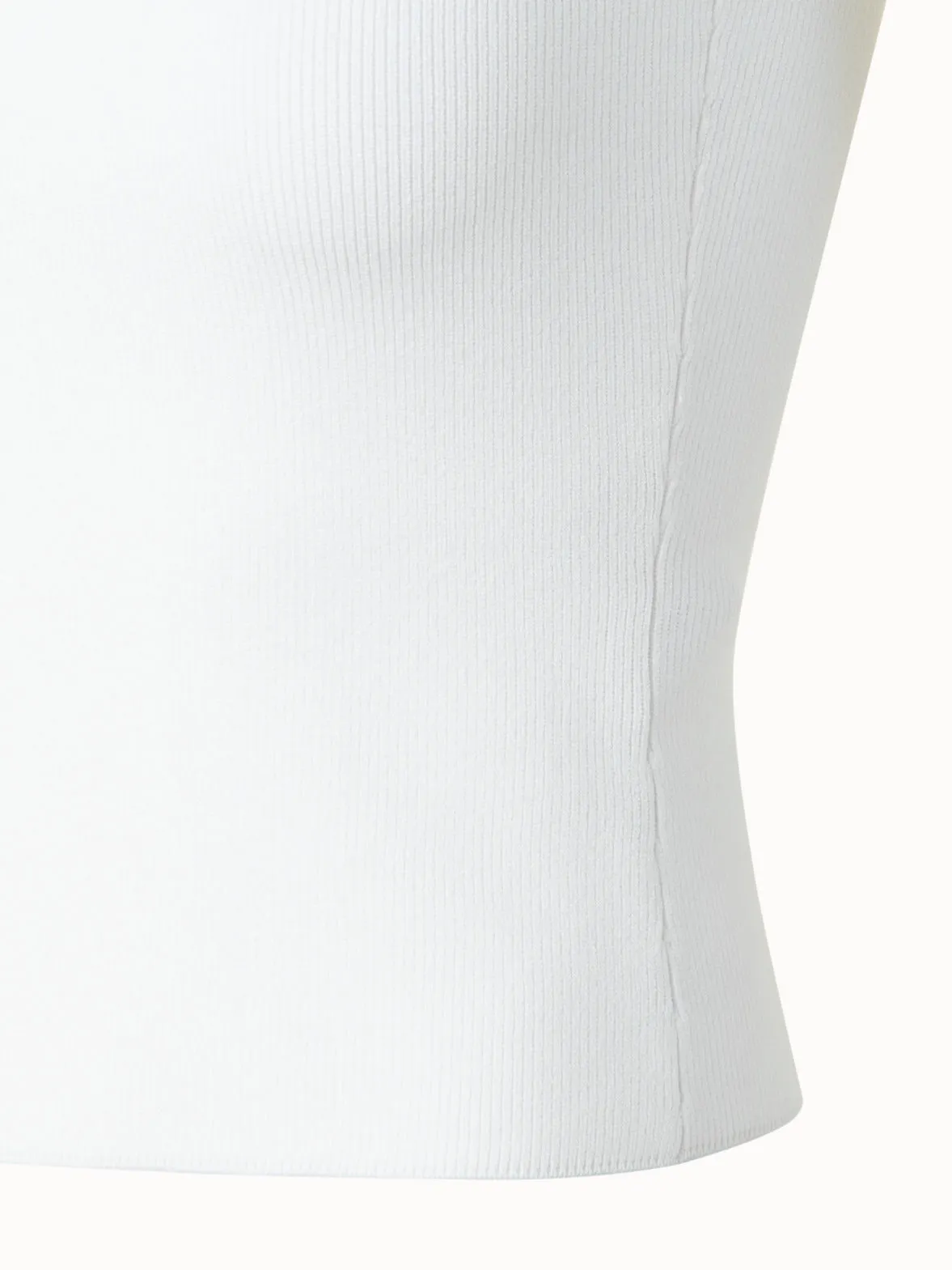Cotton Viscose Rib Sleeveless Top