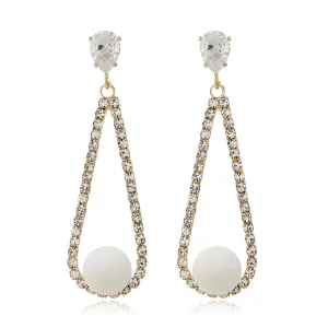 Crystal & Cubic Zirconia Teardrop Earrings