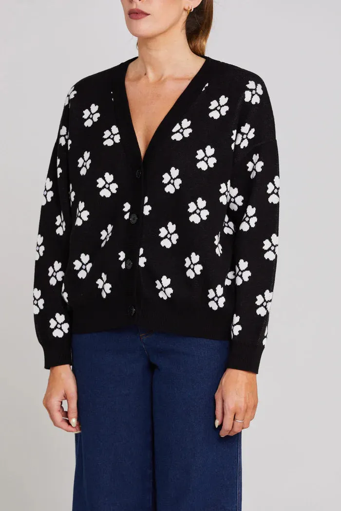 Dahlia Cardigan Night Bloom