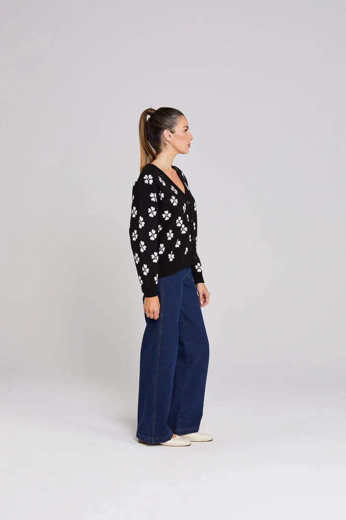Dahlia Cardigan Night Bloom