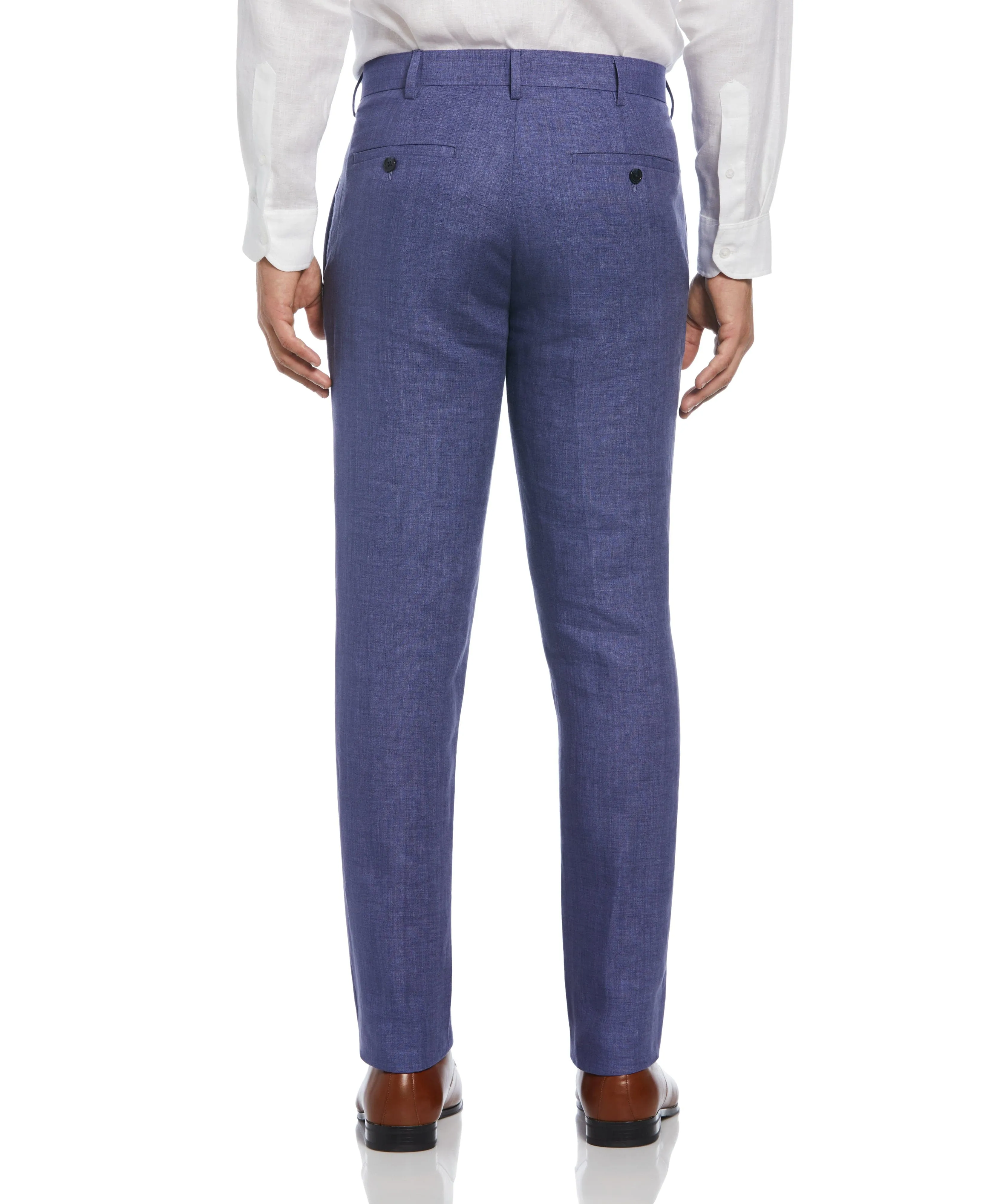 Delave Linen Flat Front Pant