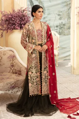 Designer Embroidered Gown with Gharara #Y6073