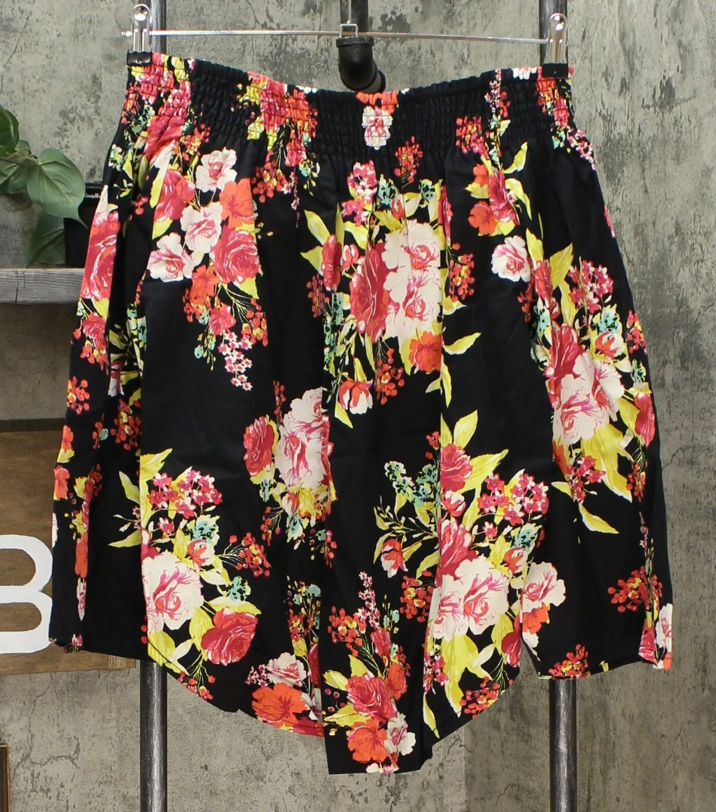 DG2 by Diane Gilman Women's Off the Shoulder Floral Print SoftCell Top