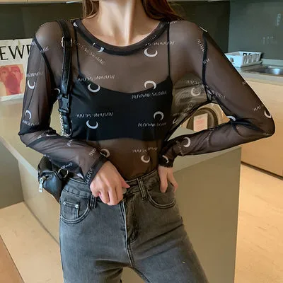 Disney Summer Famous Anime Mickey Mouse  Shirt Women Long Sleeve Blouse Ladies T-shirt