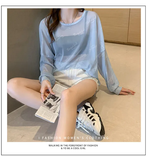 Disney Summer Famous Anime Mickey Mouse  Shirt Women Long Sleeve Blouse Ladies T-shirt