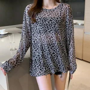 Disney Summer Famous Anime Mickey Mouse  Shirt Women Long Sleeve Blouse Ladies T-shirt