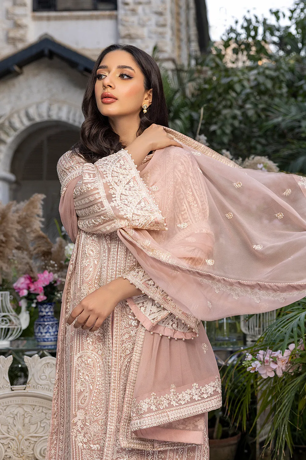 Divine Muse | Azure Luxe Embroidered 3pcs Collections 2023