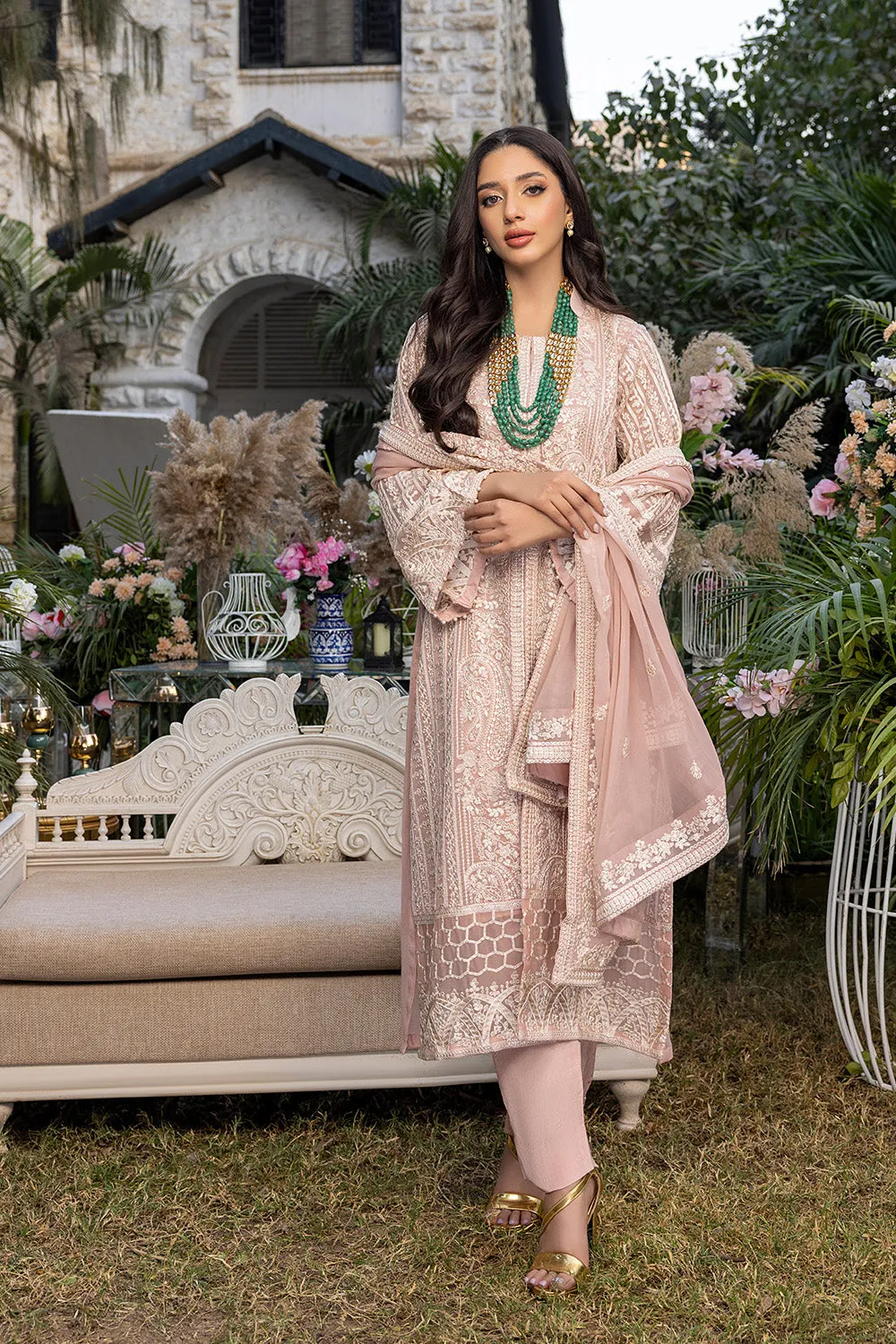 Divine Muse | Azure Luxe Embroidered 3pcs Collections 2023