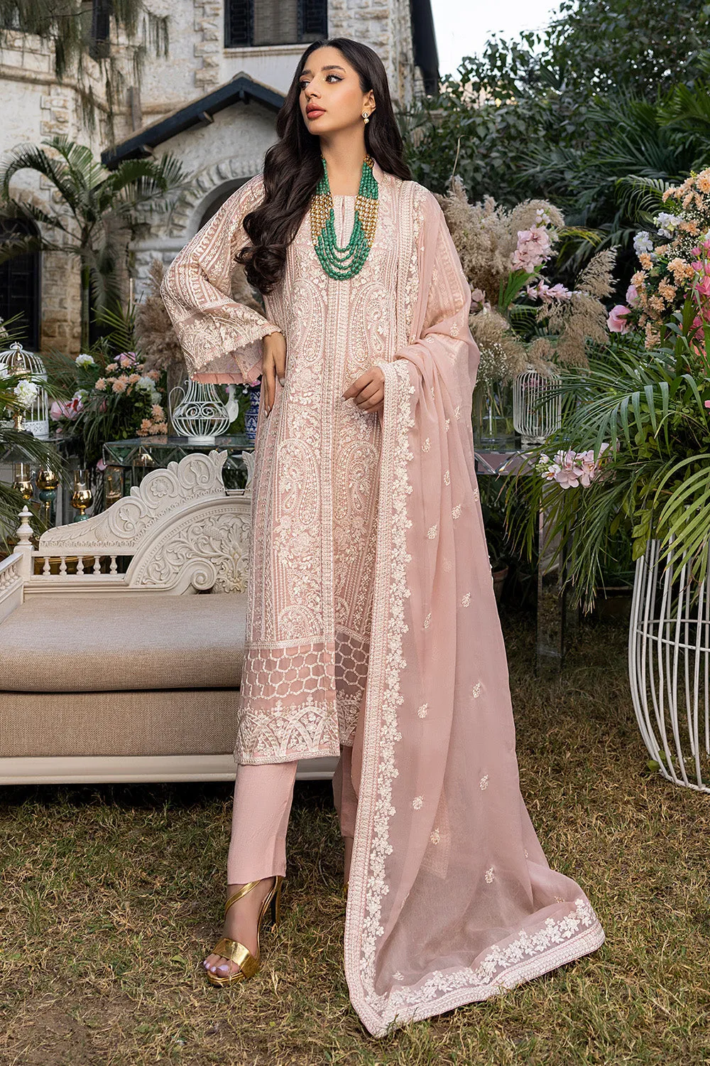 Divine Muse | Azure Luxe Embroidered 3pcs Collections 2023