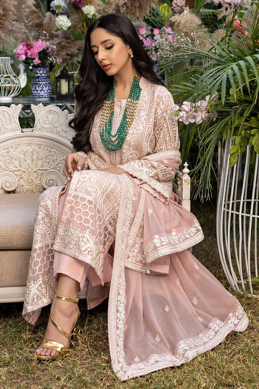 Divine Muse | Azure Luxe Embroidered 3pcs Collections 2023