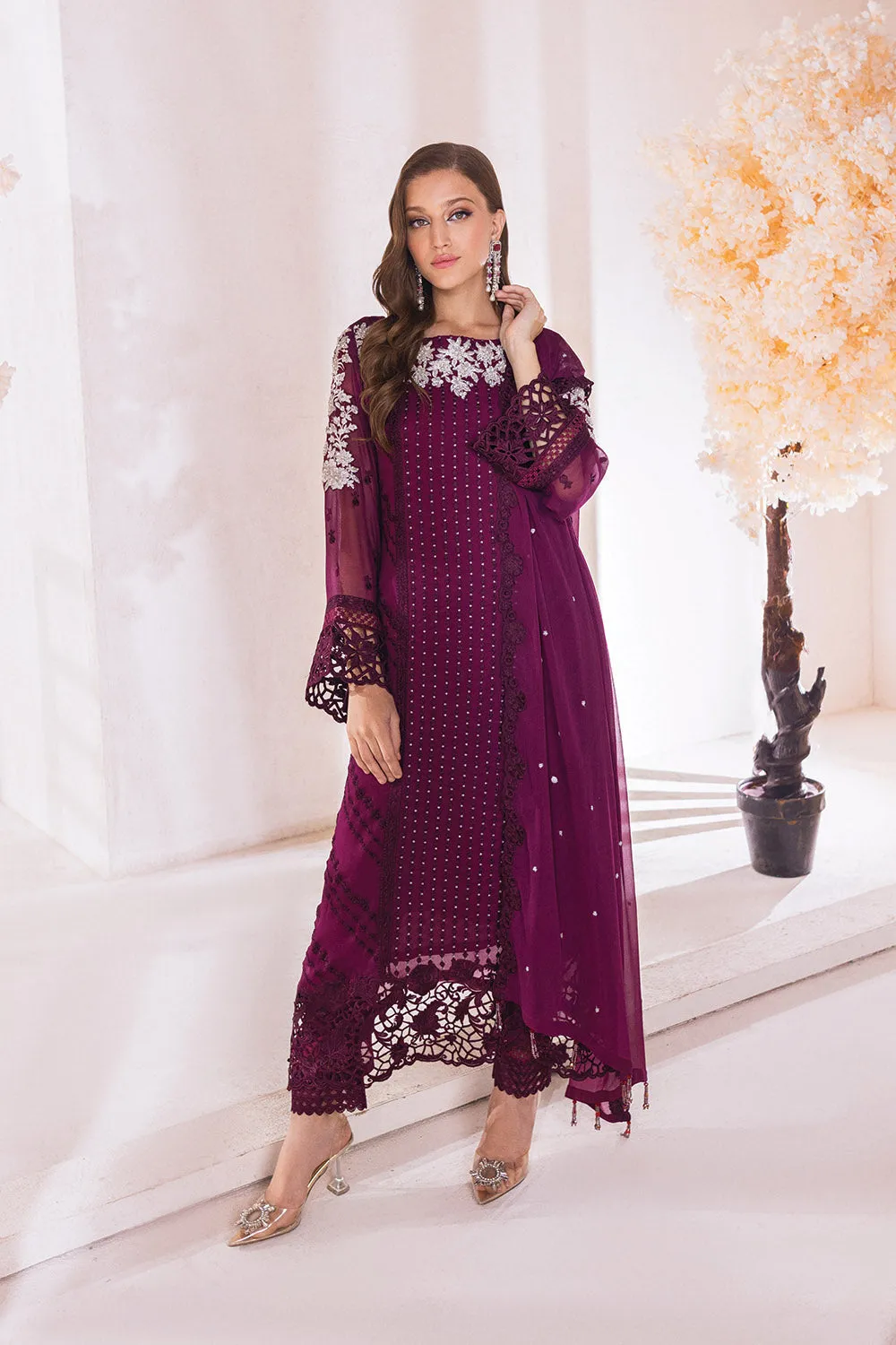 Dreamy Glint |  Azure Ensembles Chiffon 3PCS 2023