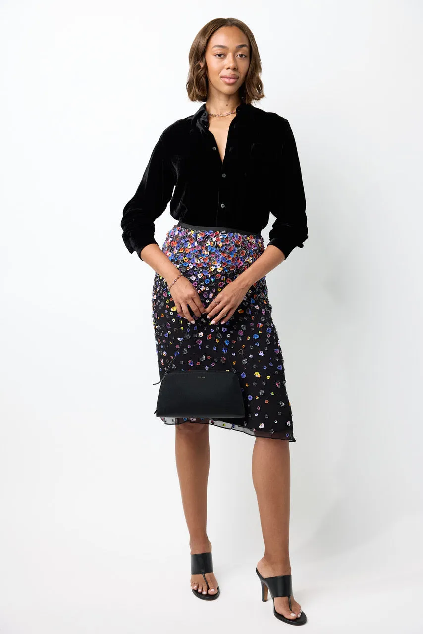 Embellished Straight Skirt