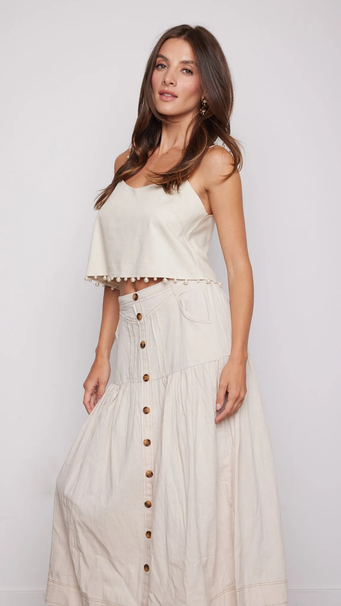 Fija Linen Top
