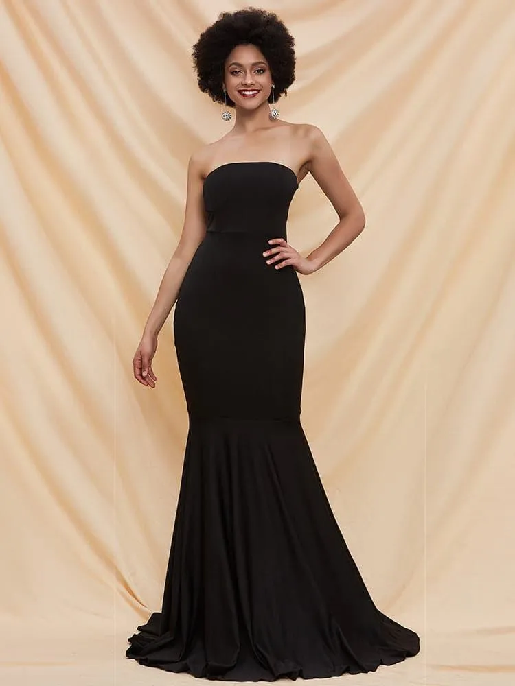 Fishtail Hem Tube Red Prom Dress FT2000