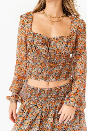 Fleetwood Floral Chiffon Top
