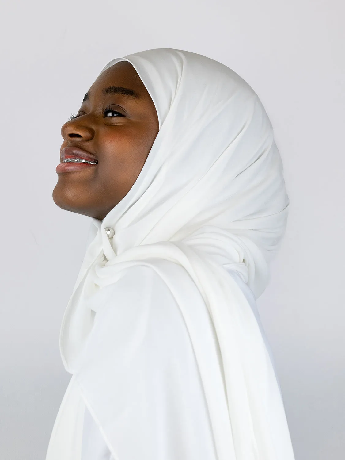 Flower Chiffon Hijab Baby's Breath