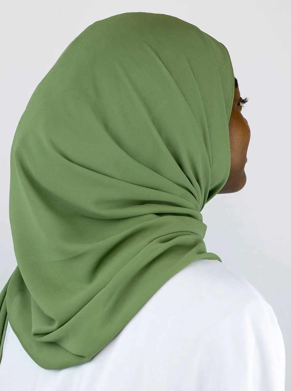 Flower Chiffon Hijab Eucalyptus
