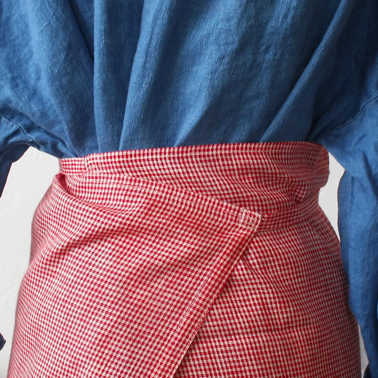 Fog Linen Full Apron, Red - 2 Options