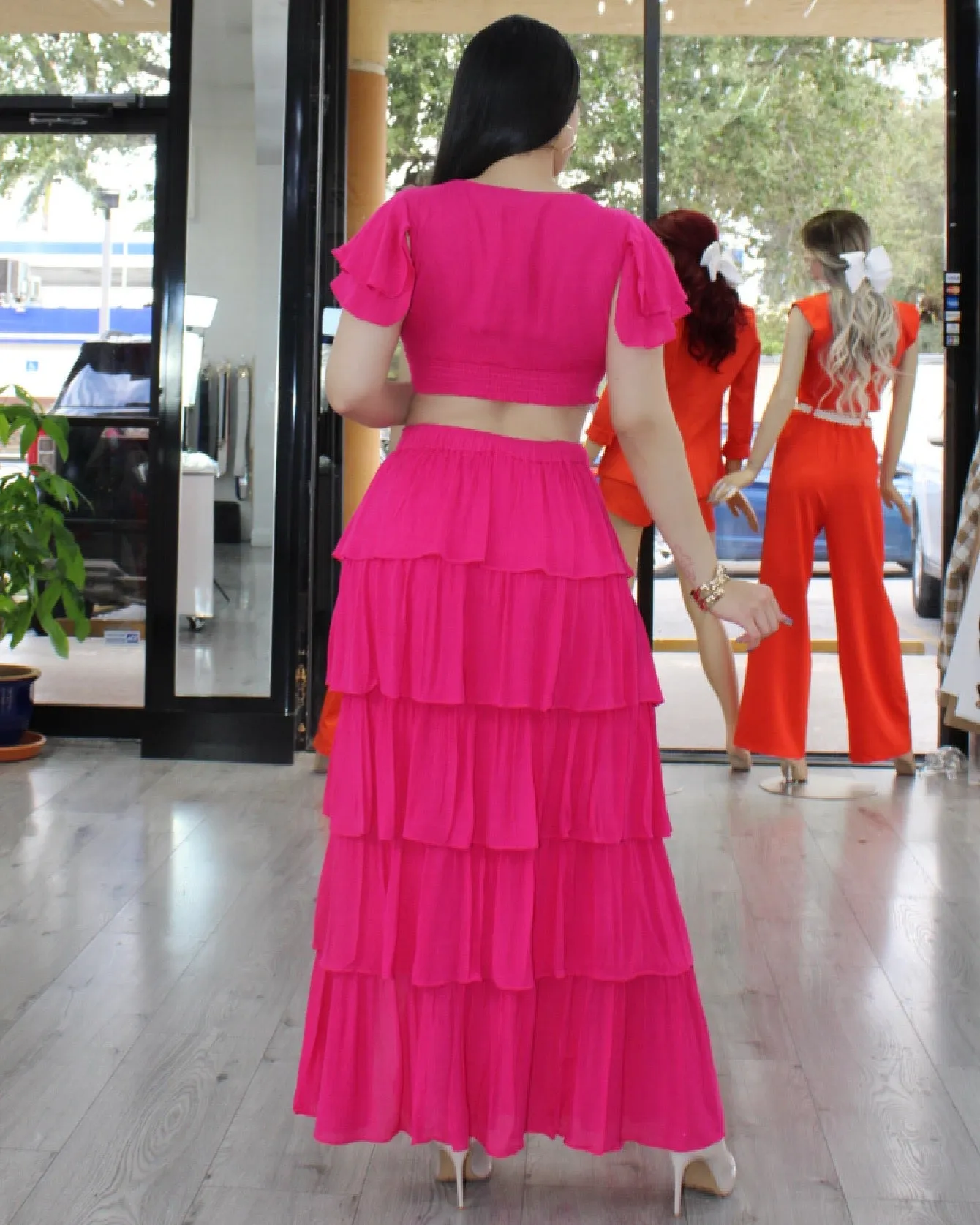 Forever Yours Hot Pink  Kankan Skirt Layer Set